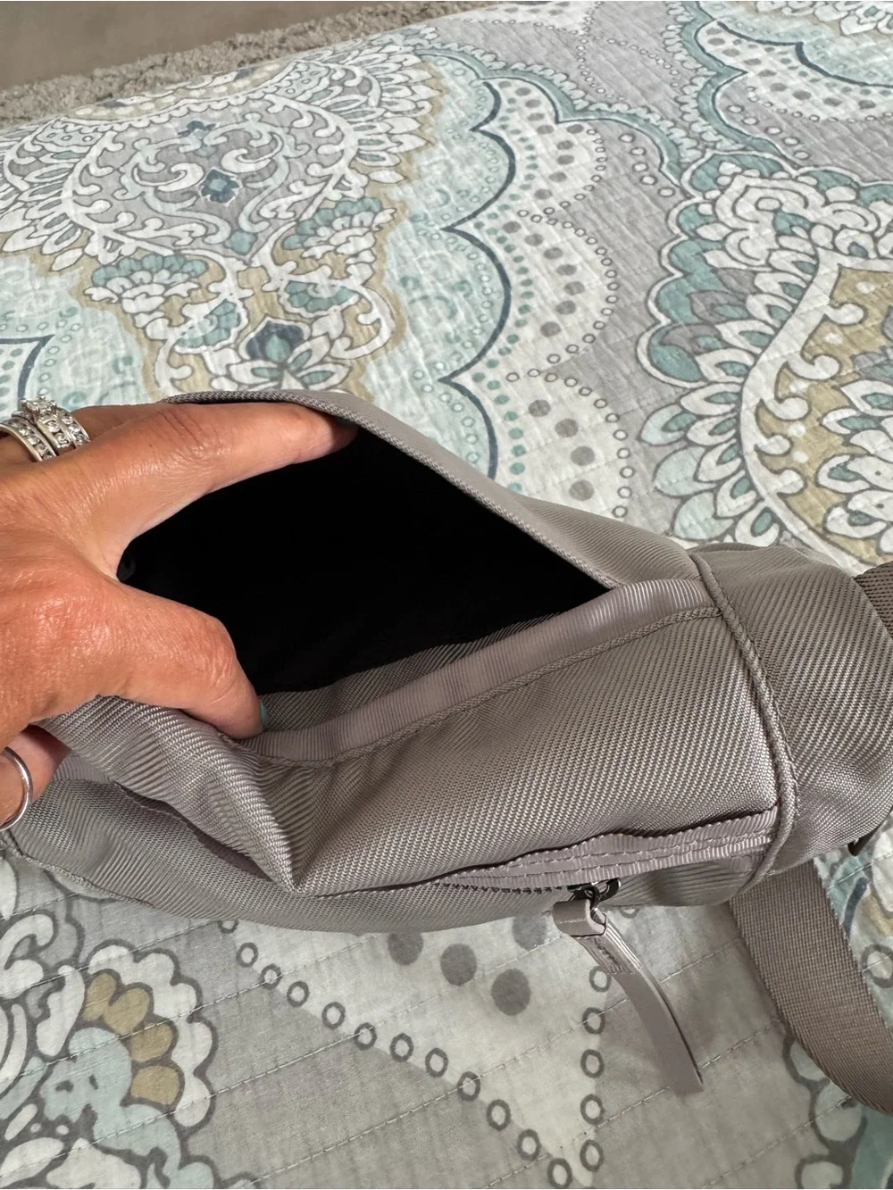 lululemon athletica Gray Crossbody Sling Bag